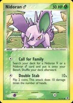 FireRed & LeafGreen Nidoran ♂ #71 card