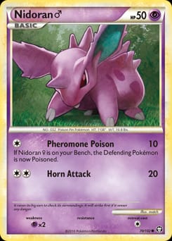 HS—Triumphant Nidoran ♂ #70 card