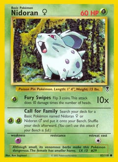 Legendary Collection Nidoran ♀ #82 card