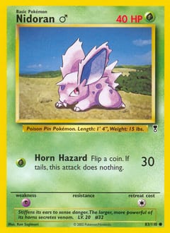 Legendary Collection Nidoran ♂ #83 card