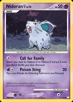 Mysterious Treasures Nidoran ♀ #91 card