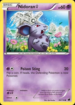Plasma Freeze Nidoran ♀ #40 card