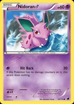 Plasma Freeze Nidoran ♂ #43 card