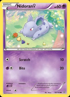 Primal Clash Nidoran ♀ #66 card