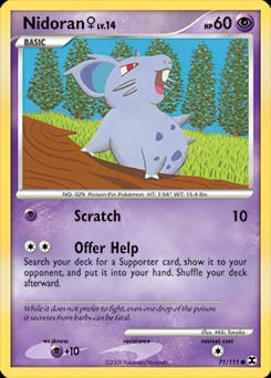 Rising Rivals Nidoran ♀ #71 card