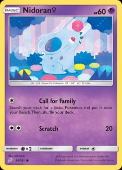 Team Up Nidoran ♀ #54 card