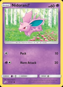 Team Up Nidoran ♂ #57 card