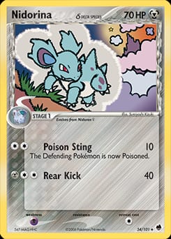 2006 Dragon Frontiers Nidorina δ #34 card