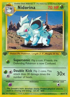 1999 Jungle Nidorina #40 card