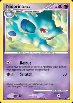 Mysterious Treasures Nidorina #56 card