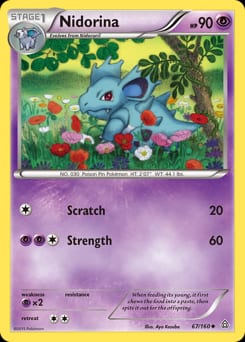 Primal Clash Nidorina #67 card