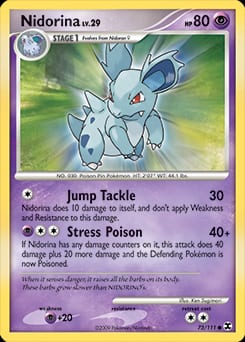 Rising Rivals Nidorina #73 card