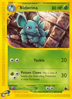 Skyridge Nidorina #83 card