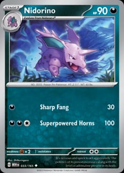2023 151 Nidorino #33 card