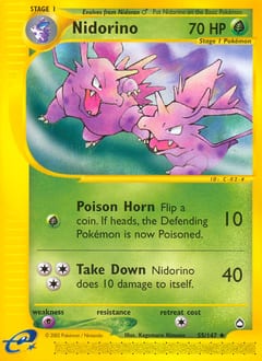 Aquapolis Nidorino #55 card