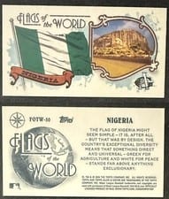 2024 Topps Allen & Ginter Flags of the World Mini Nigeria #FOTW-50 card