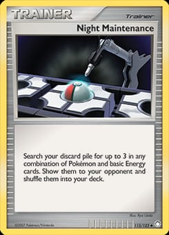 Mysterious Treasures Night Maintenance #113 card