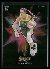 2024 Panini Select WNBA Black Color Blast Nika Muhl #5 card