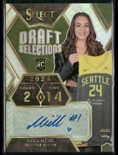 2024 Panini Select WNBA Draft Selections Signatures Nika Muhl #DSS-NM card