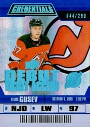 2019-20 Upper Deck Credentials Base Set Nikita Gusev #147 card