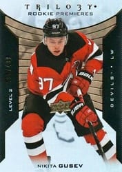 2019-20 Upper Deck Trilogy Base Set Nikita Gusev #109 card