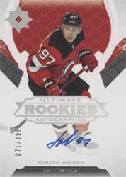 2019-20 Upper Deck Ultimate Collection Base Set Nikita Gusev #180 card