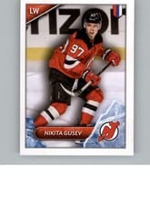 2021 Topps NHL Sticker Nikita Gusev #343 card
