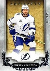 2018-19 Upper Deck Artifacts Base Set Nikita Kucherov #123 card