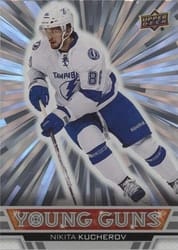 2024-25 Upper Deck Outburst Retro Young Guns Nikita Kucherov #OR-8 card