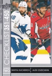 2021-22 Upper Deck Base Set Nikita Kucherov/Alex Ovechkin CL #450 card