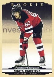 2022-23 Parkhurst Champions Base Set Nikita Okhotiuk #281 card