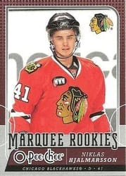 2008-09 O-Pee-Chee Base Set Niklas Hjalmarsson #549 card
