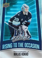 2025-26 Upper Deck MVP Rising to the Occasion Niklas Kokko #RO-35 card