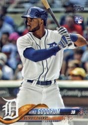2018 Topps Base Set Niko Goodrum #639 card