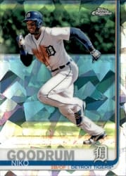 2019 Topps Chrome Sapphire Edition Base Set Niko Goodrum #251 card