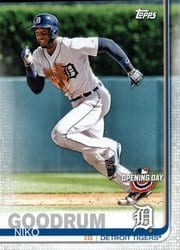 2019 Topps Opening Day Base Set Niko Goodrum #9 card