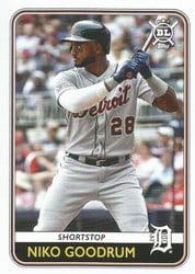 2020 Topps Big League Base Set Niko Goodrum #18 card