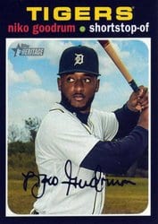 2020 Topps Heritage Base Set Niko Goodrum #388 card
