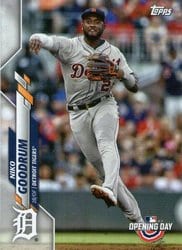 2020 Topps Opening Day Base Set Niko Goodrum #179 card
