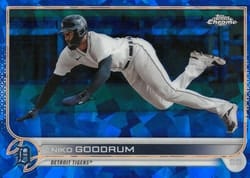 2022 Topps Chrome Sapphire Edition Base Set Niko Goodrum #573 card