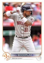 2022 Topps Update Base Set Niko Goodrum #US157 card