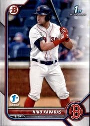 2022 Bowman 1st Edition Base Set Niko Kavadas #BPPF-68 card