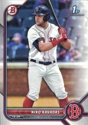 2022 Bowman Prospects Niko Kavadas #BP-68 card