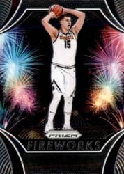 2019-20 Panini Prizm Fireworks Nikola Jokic #18 card