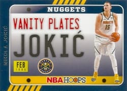 2020-21 Hoops Vanity Plates Nikola Jokic #17 card