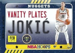 2020-21 Hoops Winter Vanity Plates Nikola Jokic #17 card