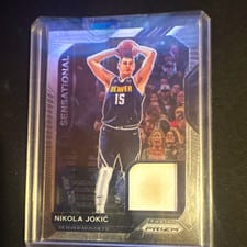2020-21 Panini Prizm Sensational Swatches Nikola Jokic #SSW-NJK card