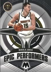 2021-22 Panini Mosaic Epic Performers Nikola Jokic #3 card