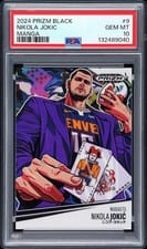 2024 Panini Prizm Black Manga Nikola Jokic #9 card