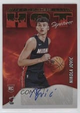 2022-23 Hoops Hot Signatures Nikola Jovic #HSR-NKJ card